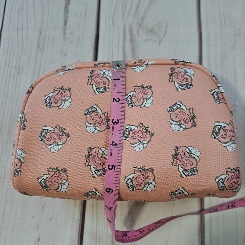The Vintage Cosmetic Company Lets Go Girls Western Cowgirl Travel Cosmetic Bag